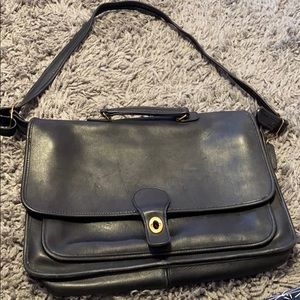 Coach leather crossbody satchel/briefcase